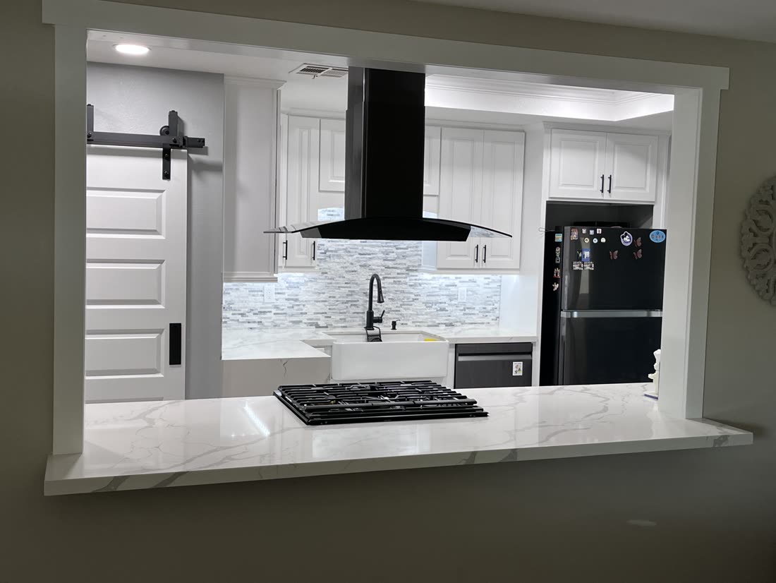 Kitchen build in progress